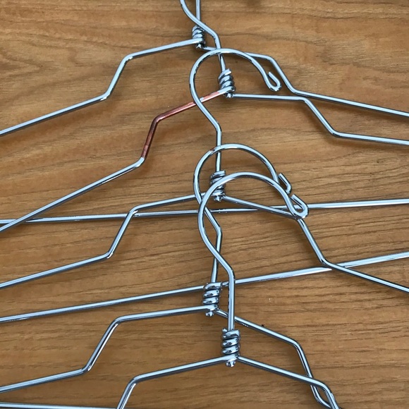Set of 5 Container Store Silver Hangers - Picture 3 of 4
